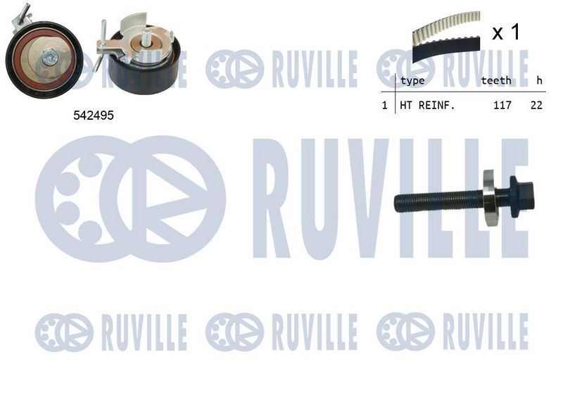 RUVILLE Fogasszíjkészlet 550374