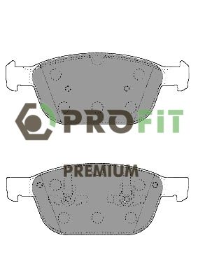 Комплект гальмівних накладок, дискове гальмо, Profit 5005-4238