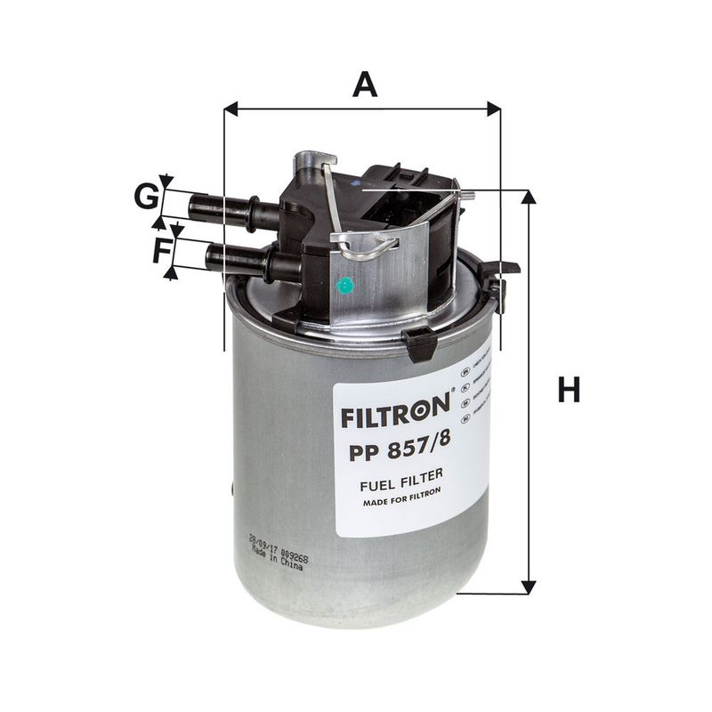 Kütusefilter, FILTRON PP 857, 8