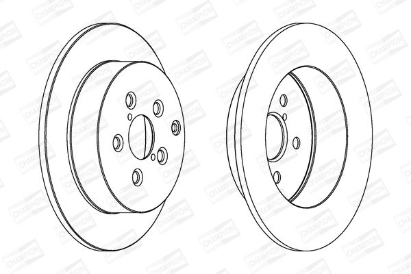 Гальмівний диск, Champion 562418