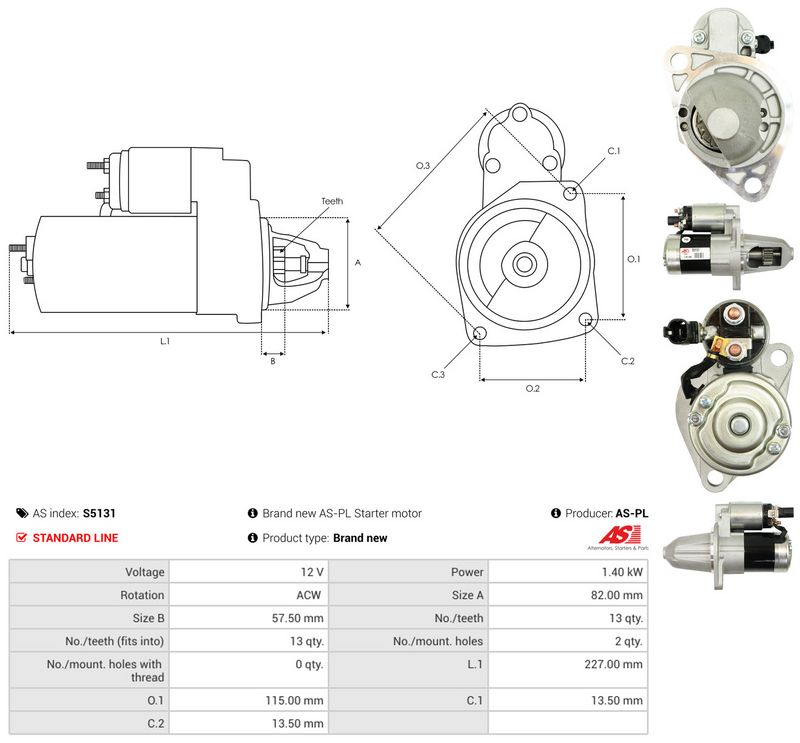 Starter, AS-PL S5131