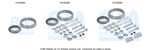 BM CATALYSTS szerelőkészlet, kipufogócső FK70528