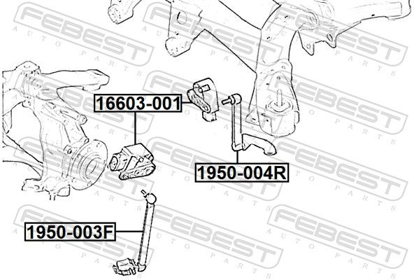 FEBEST 1950-003F Control Arm Coupling Rod, level control