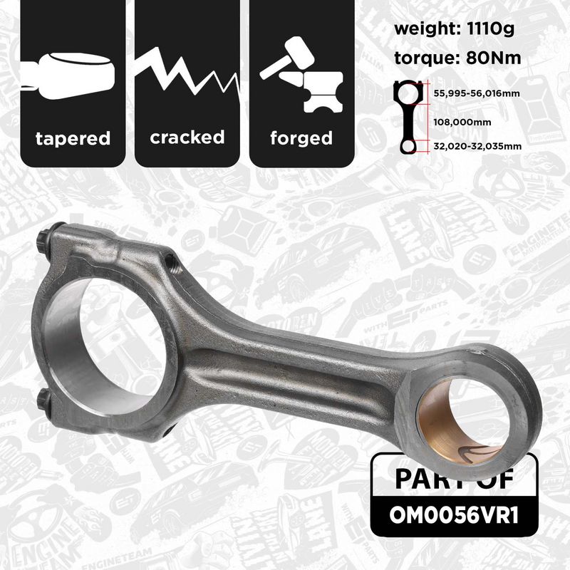 Product Image - Plunjerset - OM0056VR1 - ET ENGINETEAM