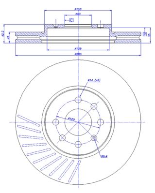 CAR féktárcsa 142.035