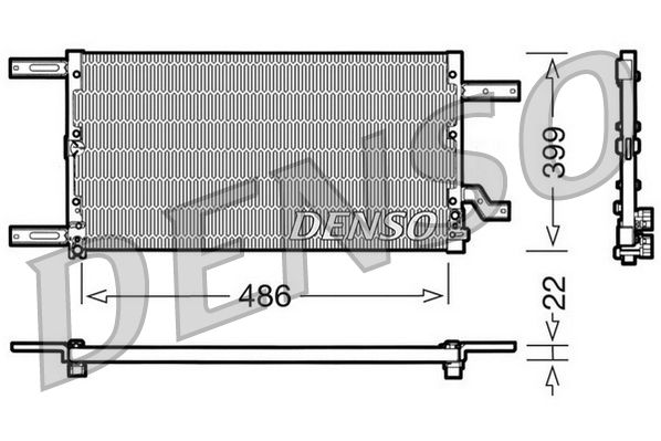DENSO kondenzátor, klíma DCN01021