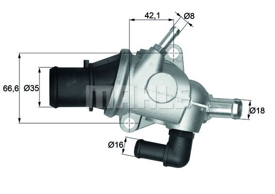 WILMINK GROUP termosztát, hűtőfolyadék WG1217575