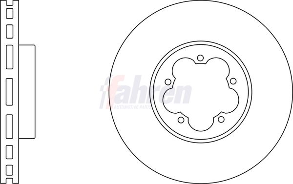 Fahren Brake Disc FBD6735