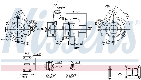NISSENS 93602 Charger, charging (supercharged/turbocharged)