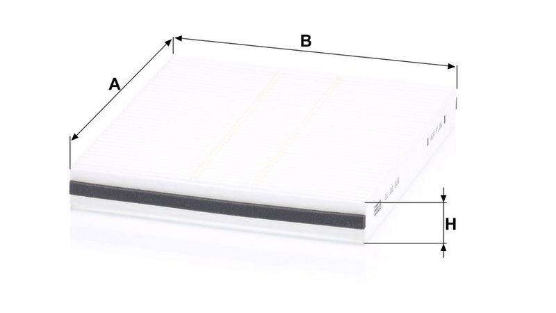 Filter, salongiõhk, MANN-FILTER CU 22 003