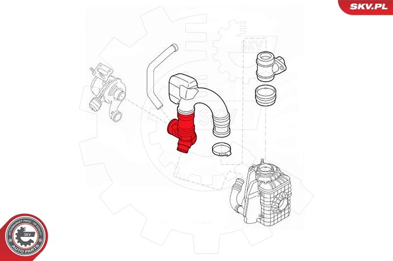 ESEN SKV 43SKV032 Charge Air Hose