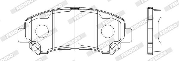 FERODO FDB4051 Brake Pad Set, disc brake