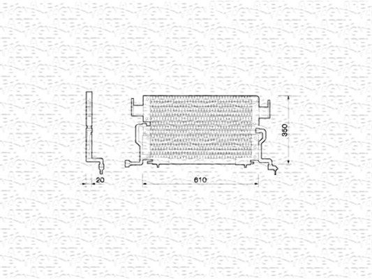 MAGNETI MARELLI kondenzátor, klíma 350203204000