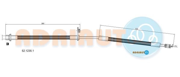 Гальмівний шланг, Adriauto 52.1235.1
