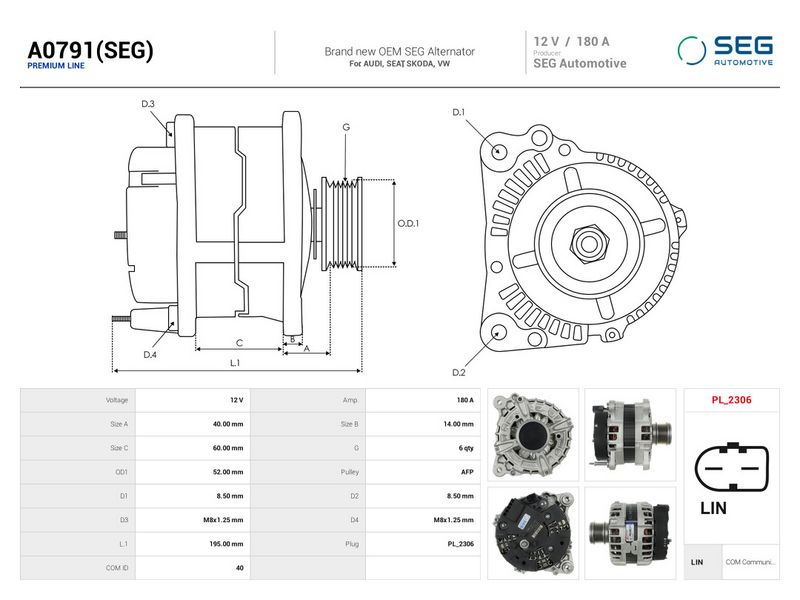 This part match OEM code: 4L903023J