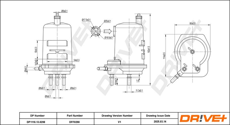 Filtru combustibil DP1110.13.0298 Dr!ve+