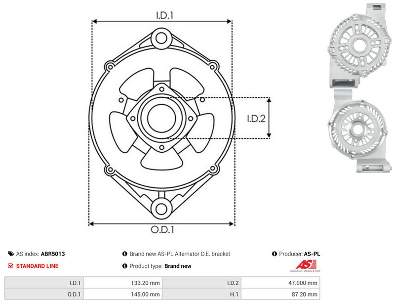 AS-PL ABR5013 Protective Cap, alternator