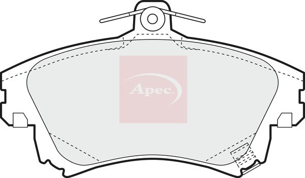 APEC Brake Pad Set, disc brake PAD1084