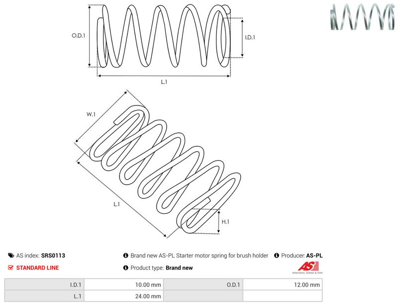 AS-PL SRS0113 Repair Kit, starter
