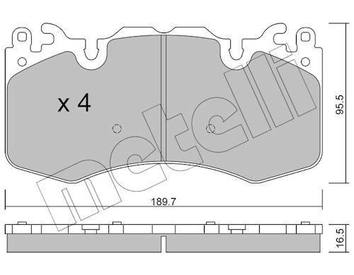 Plaquettes+de+frein+à+disque METELLI 22-1024-0