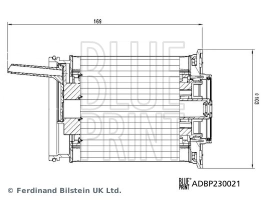 BLUE PRINT Volkswagen фильтр топливный Touareg 3.0TDI 17-, AUDI A6 2.0TDI 13-, Q7/Q8 3.0TDI 5-