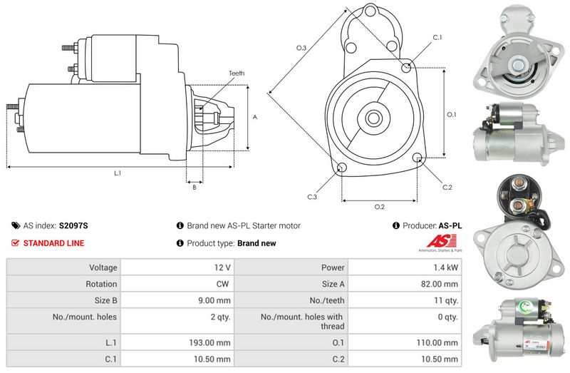AS-PL S2097S Starter