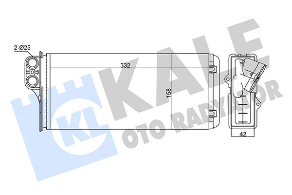 Радиатор печки на Interstar, Master, Movano