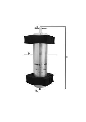 Filtre+à+carburant MAHLE KL 660