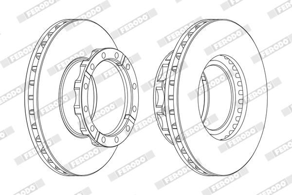 Disque+de+frein FERODO FCR254A