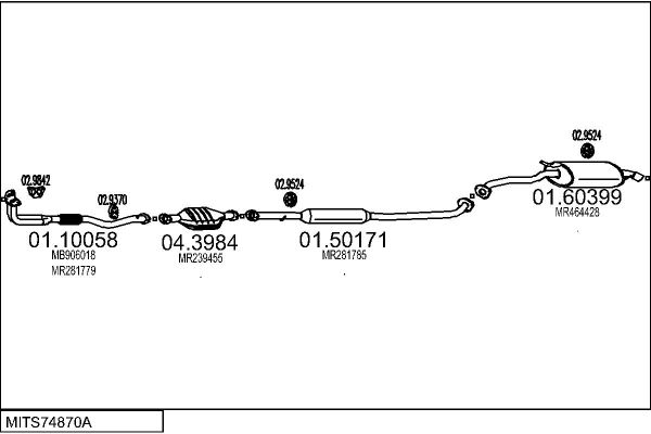 SISTEM DE ESAPAMENT MTS MITS74870A013881