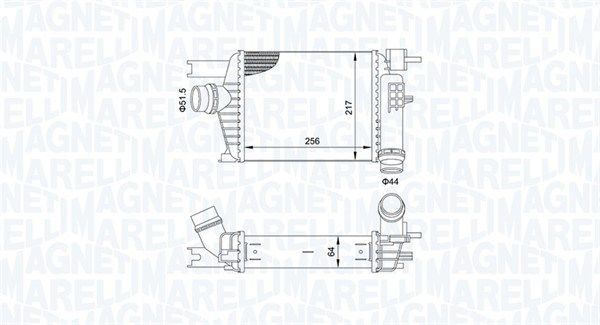 Охолоджувач наддувального повітря, Magneti Marelli 351319205160