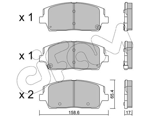 CIFAM HYUNDAI тормозные колодки передний SANTA FE IV 18-, KIA SORENTO III 15-