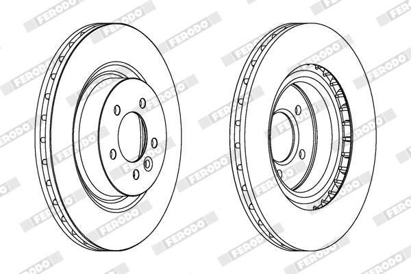 FERODO DDF1434C-1 Brake Disc