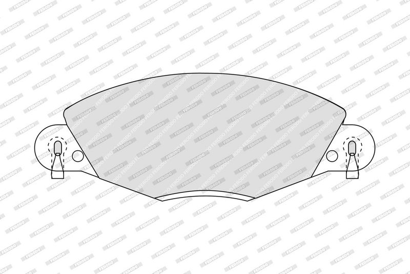 FERODO FDB1412 Brake Pad Set, disc brake