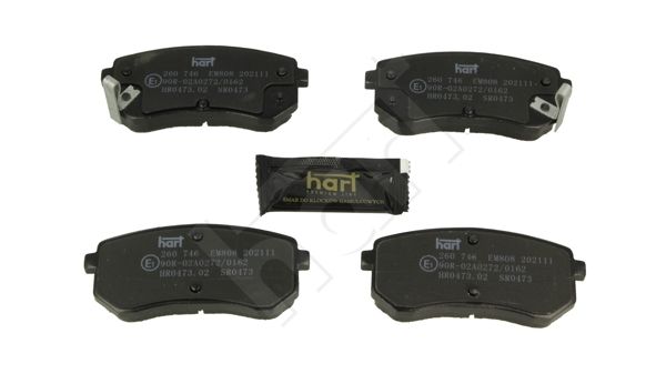 HART 260746 Brake Pad Set, Disc Brake