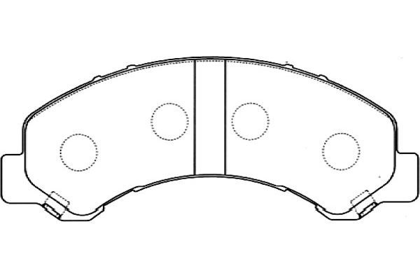 Kavo Parts Stabdžių trinkelių rinkinys, diskinis stabdys