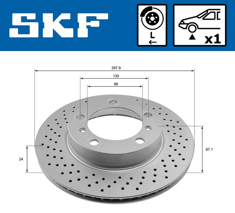 SKF VKBD80904V1 Brake Disc