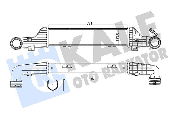 KALE Mercedess интеркуллер W210 3.2CDI 99-