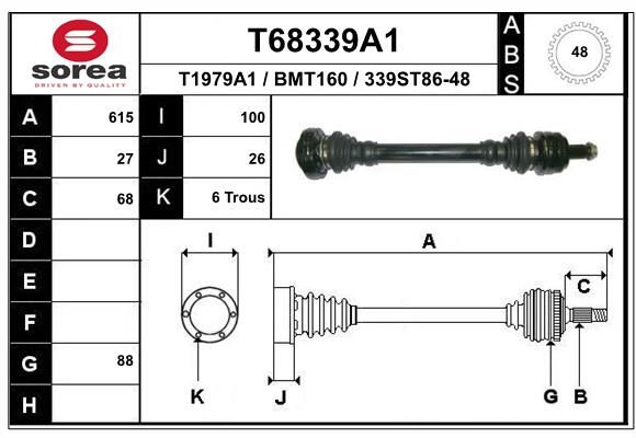 Приводний вал, Eai Group T68339A1