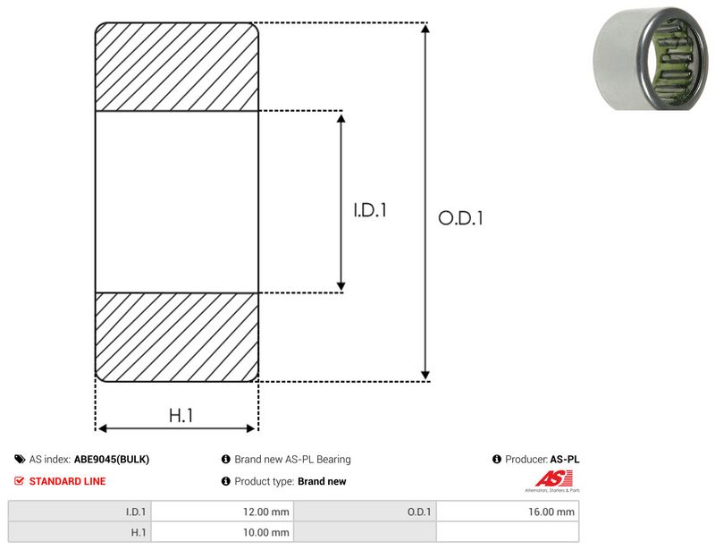 AS-PL ABE9045(BULK) Bearing