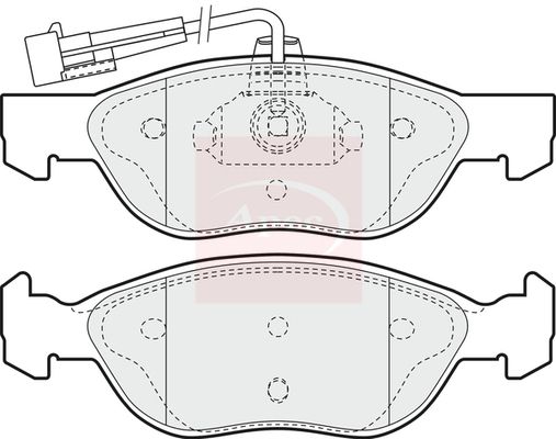 APEC Brake Pad Set, disc brake PAD938