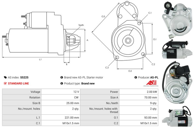 AS-PL S5225 Starter