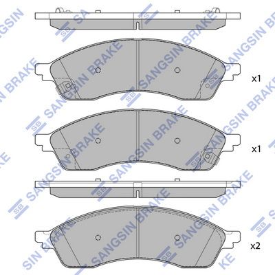 Bremsbelagsatz, Scheibenbremse