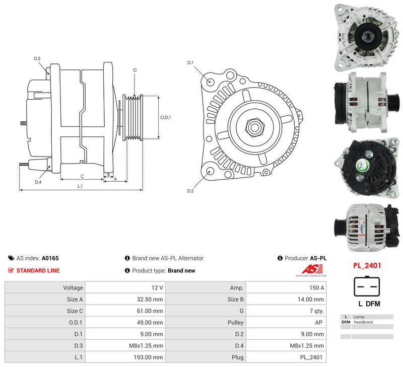 Generaator, AS-PL A0165