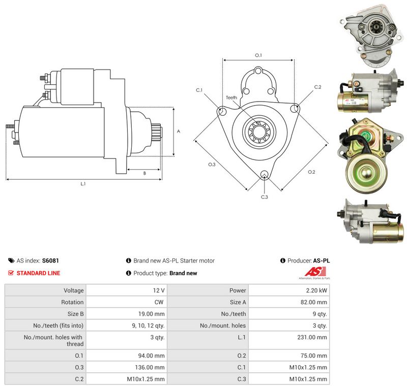 Starter, AS-PL S6081