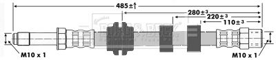 BORG & BECK fékcső BBH6418