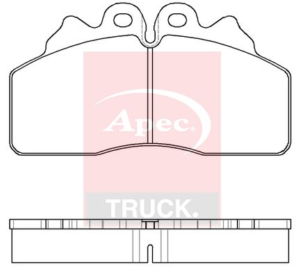 APEC Brake Pad Set, disc brake PAD29256