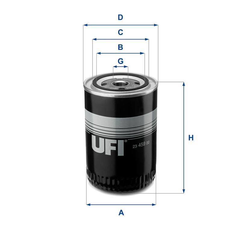 Оливний фільтр, Ufi 23.459.00