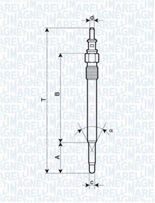 MAGNETI MARELLI izzítógyertya 062900012304