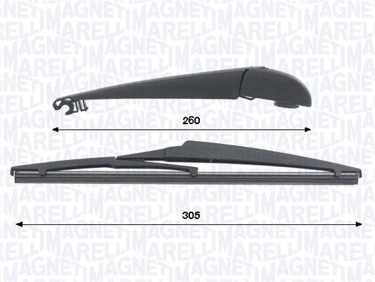 Set stergatoare, curatare parbriz MAGNETI MARELLI 000723180434